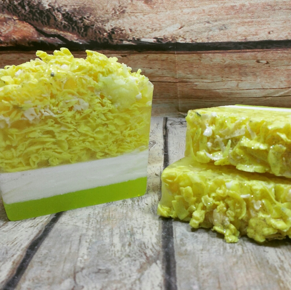 Handmade Soap - Lemon Pineapple Appx. 5 Oz